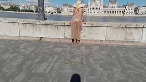 Public transparent dress turns Arielarider on in Budapest