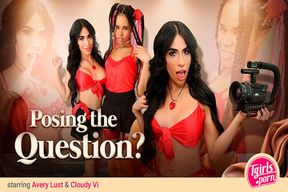 TGIRLS PORN - Avery Lust and Cloudy Vi sucking and fucking hard