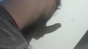 I shook my penis in the room and enjoyed caressing it lovingly