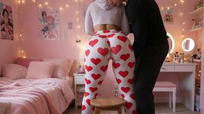 Uncle Pressing His Petite Big Ass Niece on the Chair