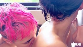 Hot Shower! You Put Your Little Fingers in My Pussy