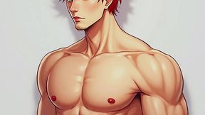 a naughty 22-year-old redhead was gang-fucked by several strange men. they all came inside his pink ass.