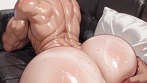 a naughty 22-year-old redhead was gang-fucked by several strange men. they all came inside his pink ass.