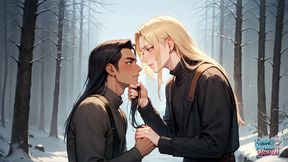 A Winter Solstice Nude Picnic in a Snowy Forest Seduces a Molten Femboy in XXX Action!