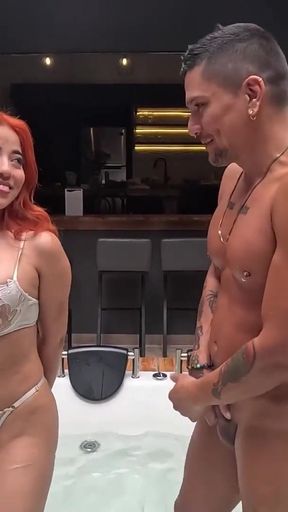 Muscular guy meets a redheaded stranger at the hotel and can't resist the urge to fuck her   Clip 2