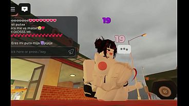 Me folle bien rico su culo de mi amiga en Roblox