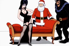 Krampus Stuffed a Butt Plug Into Elvira, the Mistress of Darkness&#039; Ass, and Brought Her to Orgasm. a Christmas Porn Story