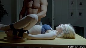 Step sis gets bound by her step bro
