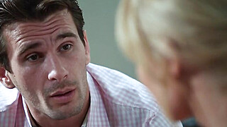 Kayden Kross with big tits is seduced gives blowjob then fucked