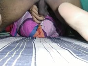 A tin Asia gay play with his big black dick and moan for cum