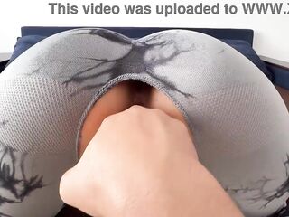 Cheating my husband with my coach , he ripped my leggings and screw my cunt so hard