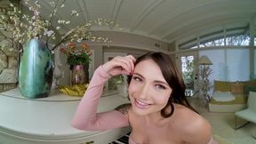 Adria Rae, busty blonde, wants to play with her professor's big flute