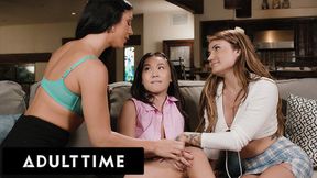 Kimmy Kimm joins exes for wild lesbian threesome with face sitting & finger play