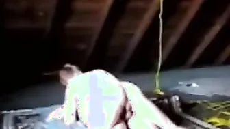 Redhead Twink Fucks Hairy Guy in Attic and Cums Twice