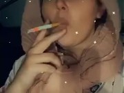 Arabic sexy smoking slut