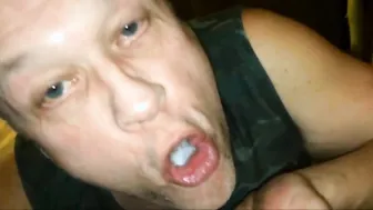 Amateur Daddy Swallows Three Loads in Blowjob Compilation