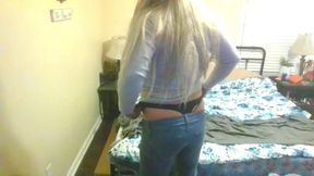 Blonde Wife Pegs Feminized Sissy Hubby Gushing Sissygasm Ruin