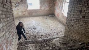 secret agent sneaking into a military base m4