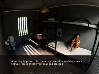 The extroverted hunk's 1st day in a maximum security prison.