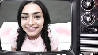 Watch this tall and skinny exotic 18-year old suck a cock