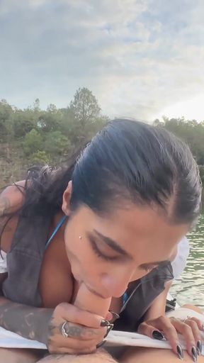 Yasmina Khan Milks Me on the Jet Ski and Swallows All My Milk