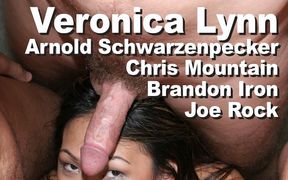 Lynn & Brandon Iron & Joe Rock & Chris Mountain & Arnold Schwarzenpecker gangbang, suck, fuck, facial