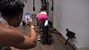 calvin clein miss crude anal gym workout