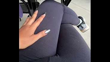 I can't hold back any longer and I'm going to masturbate here in the market