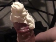 Stevo00a (Me) Alone Cheeky Whipped Cream Wanking in Lounge
