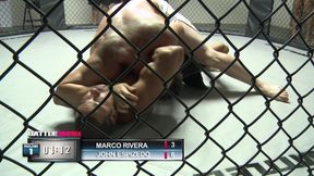 An intense UFC fighter blows a load all over his winning Latina prize