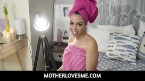 My Colombian stepmom Canela Skin got let down by my step dad again