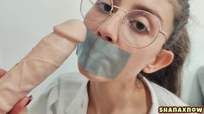 fantasy secretary make up blowjob dildo upskirt cumshot