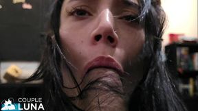 Um Close Nessa Carinha de Puta Safada e Boqueteira!