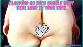 GodMina Clapping 60 Inch BBW Bubble Butt In Your Face Real Loud While Nude 720x480 MP4