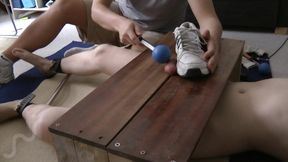 Ballbusting Trampling Balls Police Stick Bongers On Balls &amp;amp; Cock Sucking