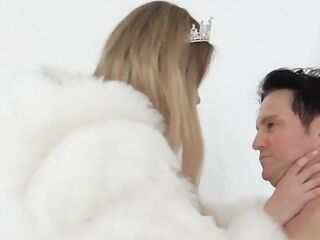 Tall Findom teach her serf!