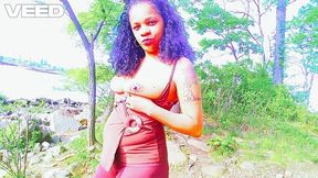 Jamaican Nude Beach Orchard Public Nudist Gives Blowjob Outside In The Woods