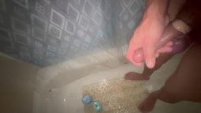 Naughty Shower Time thinking of Big Dicks.