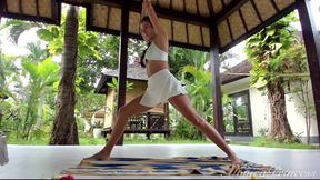 Sensual Outdoor Yoga in Skirt & Bare Feet
