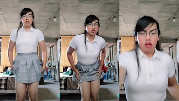 Otro video de mi como colegiala dándote sentones