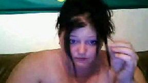 Obese pale skin webcam teen sucks her favorite sex toy