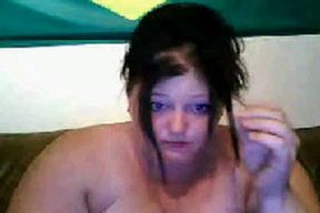 Obese pale skin webcam teen sucks her favorite sex toy