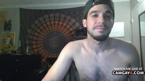 curly nubile Faps Until that chap cums On His Desk