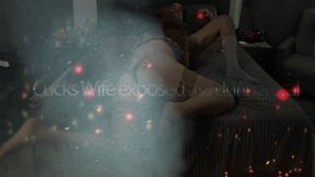 Cukolds wife exposed ass during oral 1