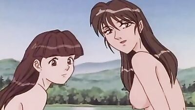 Hot cartoon babes get off licking at the beach in hot lesbian action