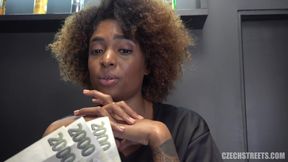 Black Sexy Hairdresser fucks for cash