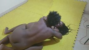 SUBMISSIVE NUDE WRESTLING WITH A LOT OF BOOB AND PUSSY RUBBING