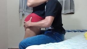 Stars in Slow Paws, Latin Babe Worships Massive Monster