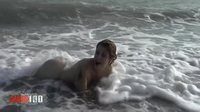 Tigra French MILF Tigra Naked in the Waves