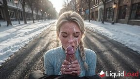 on a warm winter day, i fucked my cute neighbor outside and covered her from head to toe in cum [ai]